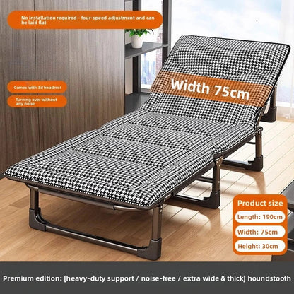 Single folding bed office lunch break artifact sleeping back chair can be placed flat hospital escort bed outdoor camp bed