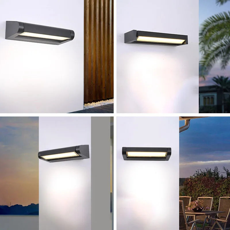 Outdoor Wall Light LED 350Adjustable Angle Waterproof Wall Lamp Aluminium Garden Porch Home Balcony Home Decor Lighting