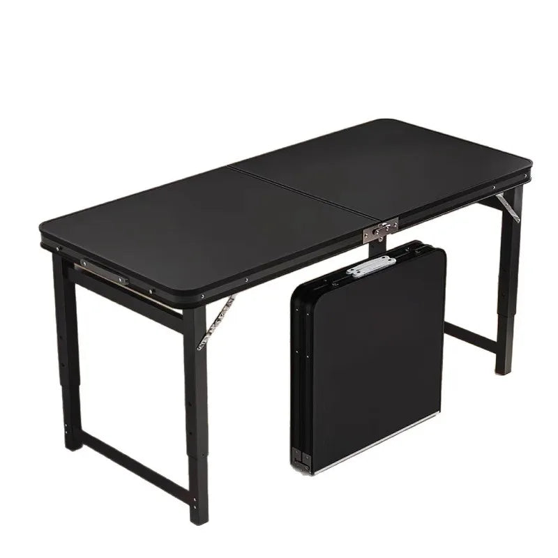 Folding table stall foldable outdoor portable rectangular small table camping picnic night market folding table and chairs