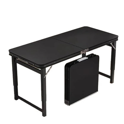 Folding table stall foldable outdoor portable rectangular small table camping picnic night market folding table and chairs