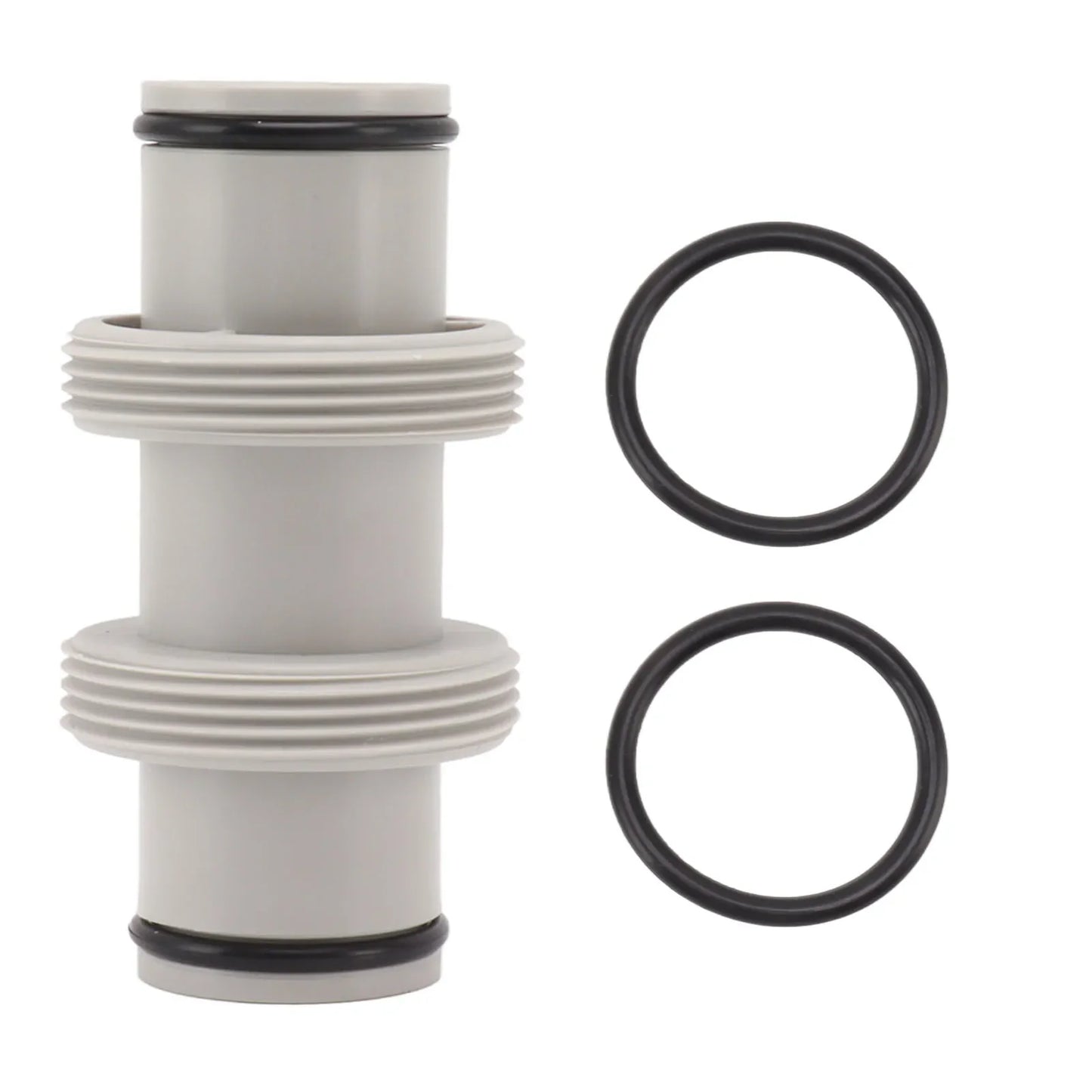 Pool Hose Connector 1.5in To 1.5in Pool Hose Adapter Replacement Elastic Rubber  Antileak Straight Joint for Salt System
