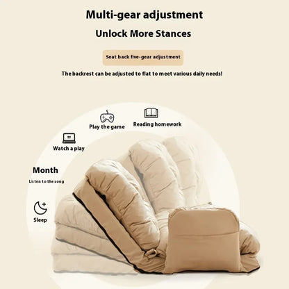 Foldable Lazy Sofa Bedroom Tatami Sets Bed Back Balcony Large Chair Foldable Chair Lounge Sofa Living Room Single Recliner 2025