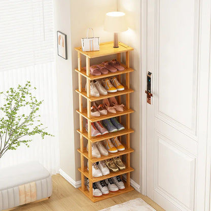 Home economy door multi-layer shoe storage artifact saves space, rental house shoe cabinet, shoe rack