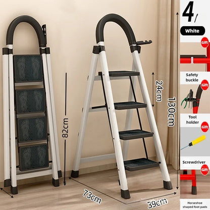 Ladder, zigzag ladder, folding ladder, three four five six step ladder, thickened carbon steel engineering ladder