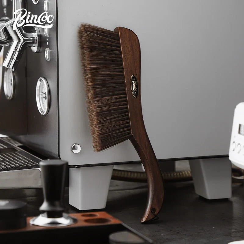 Bincoo Coffee Grinde Machine Cleaning Brush Vintage Solid Wood Brush Professional Home Barista Clean Tool Cafe Accessories