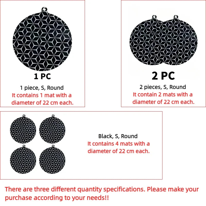 4 PCS/2PCS/1PCS induction hob protector mat induction cooker gasket round silicone induction hob protector mat 22cm