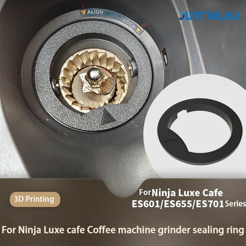 JUSTINLAU for Ninja Luxe Cafe ES601 ES655 ES701 Coffee Machine Grinders Sealing Ring Anti Powder Anti Jam Bean Ring Accessories