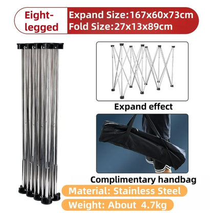 Foldable spider foot support workbench, portable work saw frame, folding table, multi-functional telescopic workbench sofa legs