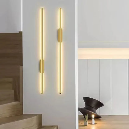 Gold Black Indoor Wall Lamp Modern LED Wall Light USB rechargeable with dimmable Tricolor No punching required Wall Lamps