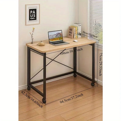 Folding small desk, bedroom desk, student's simple writing desk