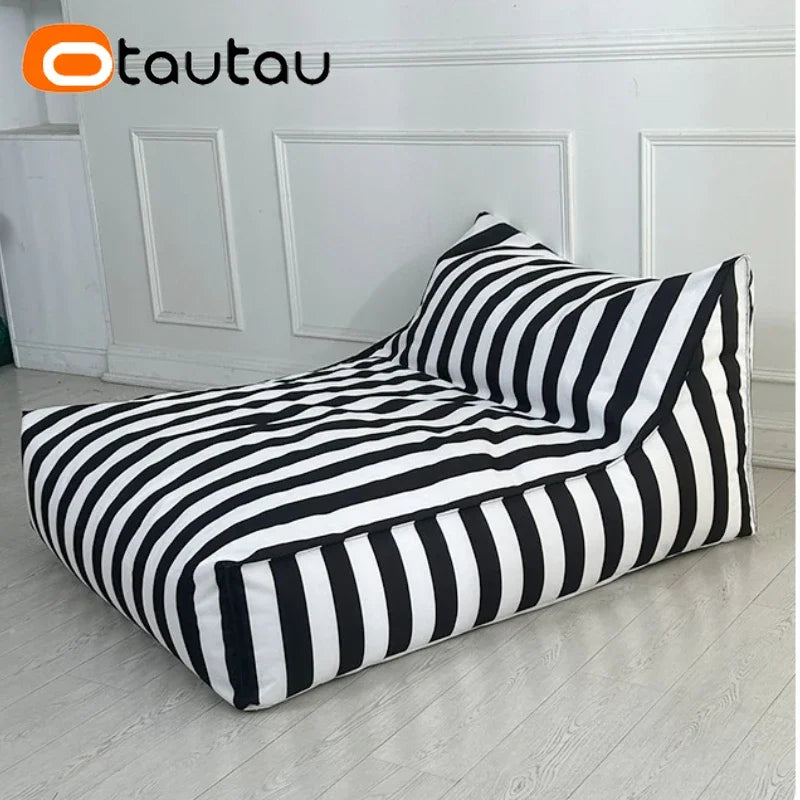 OTAUTAU Outdoor Waterproof Oxford Bean Bag Cover Floats Lounger SF343【No Filler Inside! You Need To Buy Filler By Yourself !】