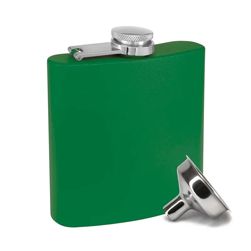 6 oz Stainless Steel Hip Flask with Funnel Leakproof Hip Flask For Alcohol Liquor Bulk Wedding Party Whiskey Flask YY208