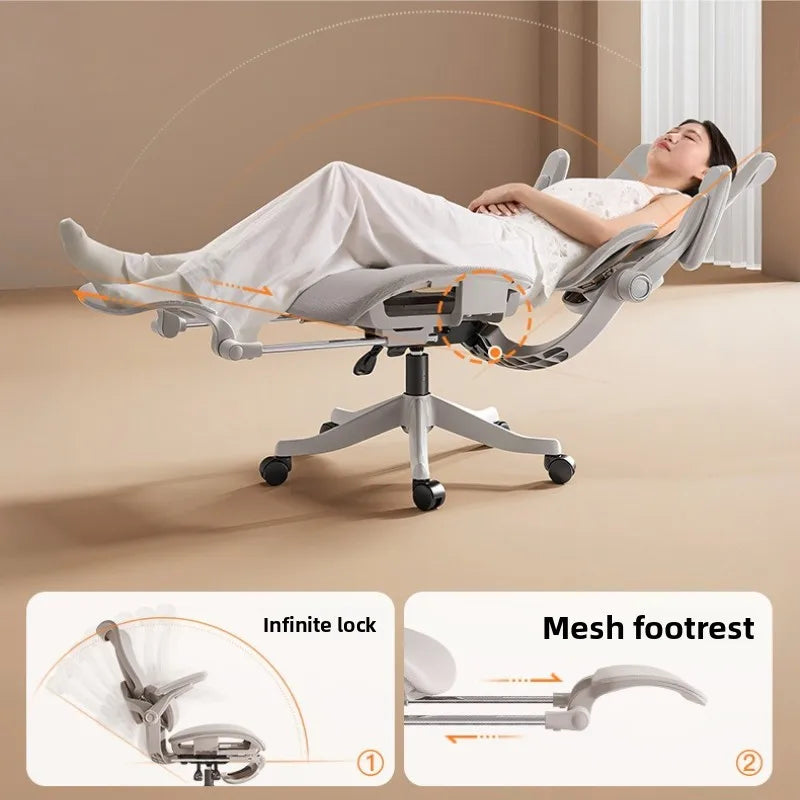 Durable Ergonomic chair Floating wing waist support Computer chair Office chair Back chair Household e-sports chair