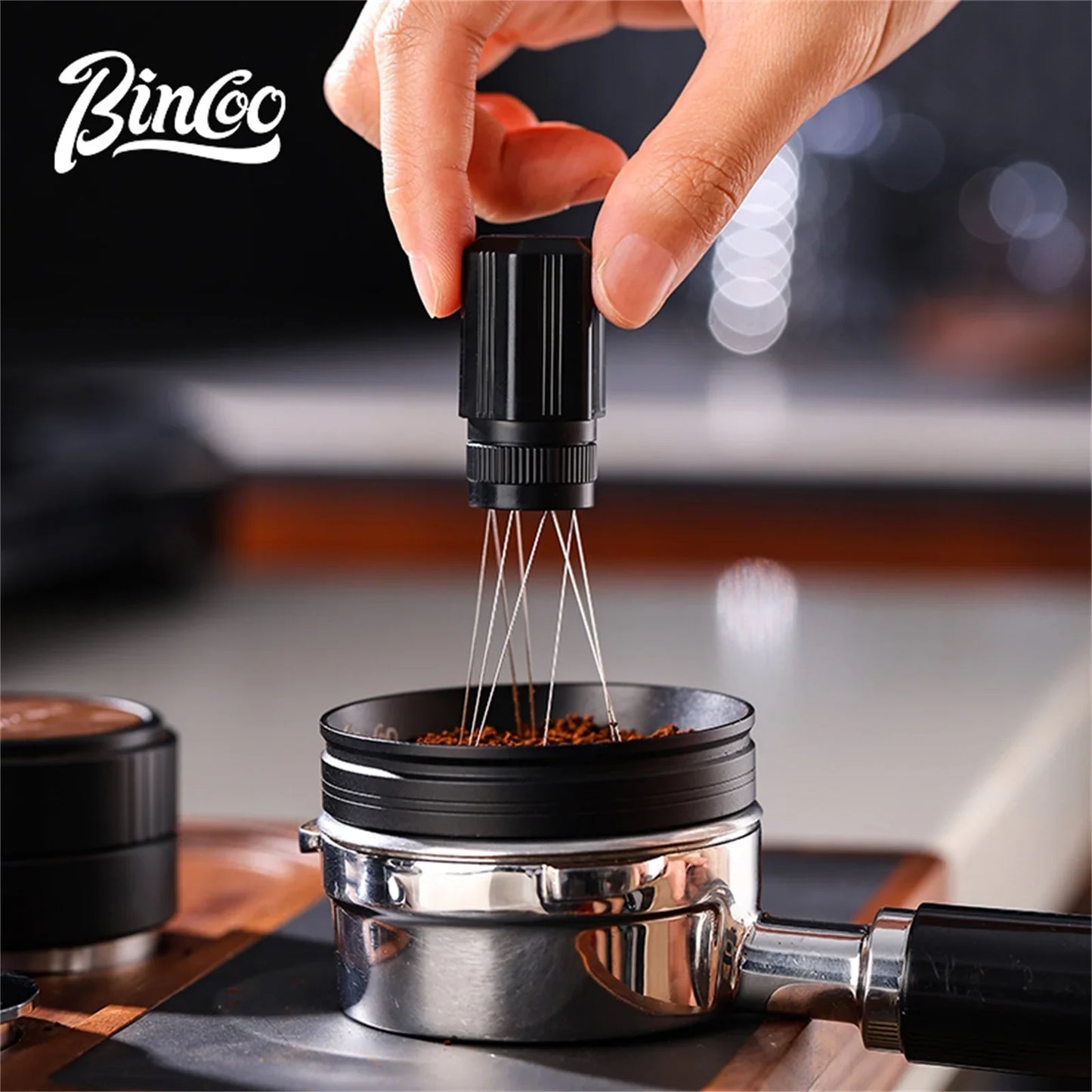 Bincoo Espresso WDT Tool, Professional Coffee Distributor Needle for Breaking Clumps and Ensuring Even Grounds Preparation