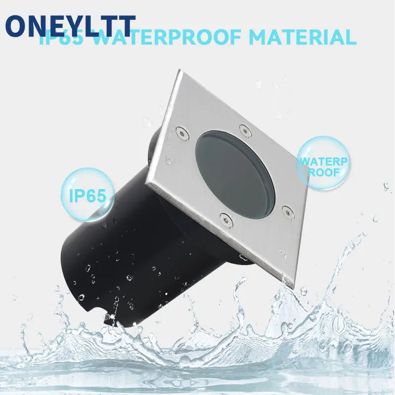 LED In-ground Light 12V 85-265V Buried Lights GU10 MR16 Waterproof Outdoor Recessed Spot Ground Lamp Underground Floor Lamps
