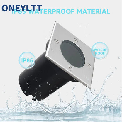 LED In-ground Light 12V 85-265V Buried Lights GU10 MR16 Waterproof Outdoor Recessed Spot Ground Lamp Underground Floor Lamps
