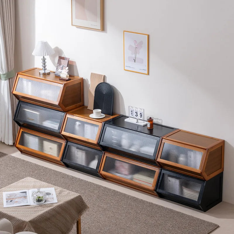 Multi functional stackable storage cabinet with lid, miscellaneous storage box, household storage box, bedside cabinet