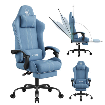 Computer Chairs Office Chairs Big And Tall Desk Chair With Footrest Back Support Ith Upholstered Swivel 300lbs High Capaci