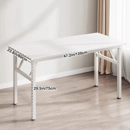 Writing Table,Sturdy And Heavy Duty Folding Computer Desks For Small Space/Home