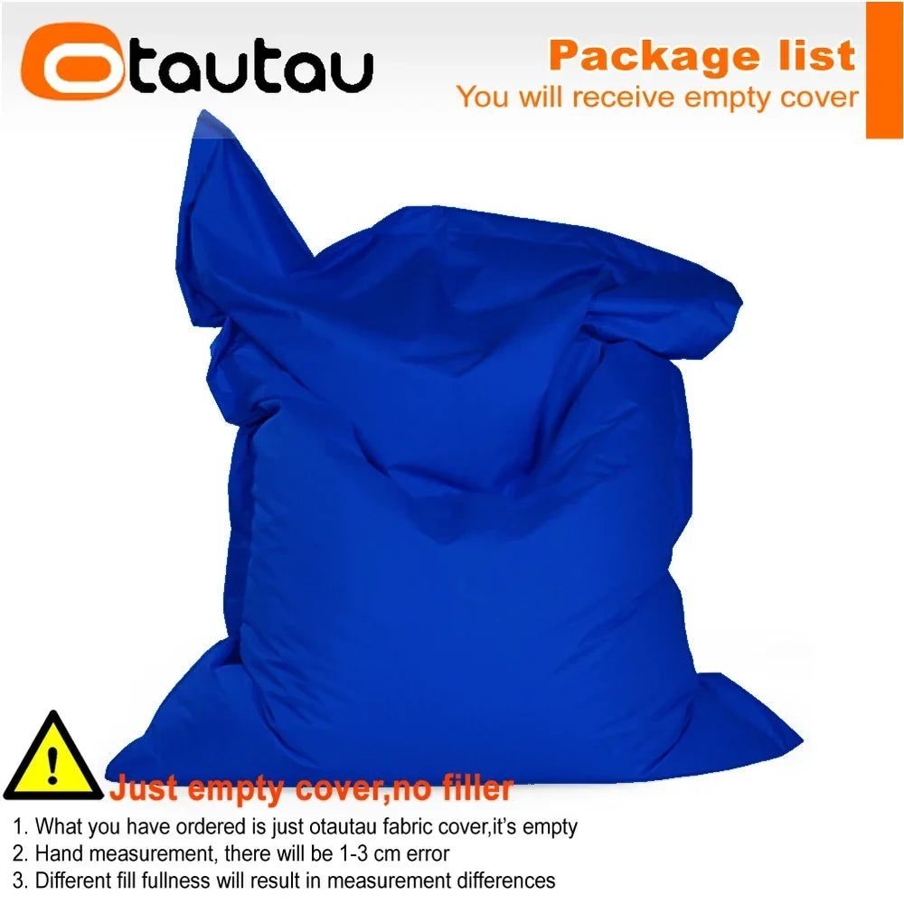 OTAUTAU M/L Outdoor/Home Bean Bag Cover 140x180cm DD103【No Filler Inside! You Need To Buy Filler By Yourself !】