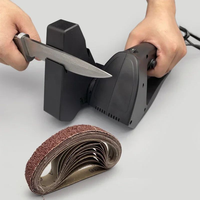 Professional Electric Knife Sharpener Grinder Sand Belts Kitchen Sharpening Machine Honing System Carpenter Tools 2022 NEW