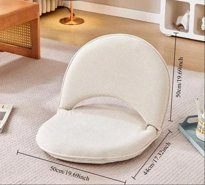 Tatami Back Chair, Bedroom  Foldableing Chair, Dormitory Single Small Sofa, Adjustable Removable and Washable Small Chair