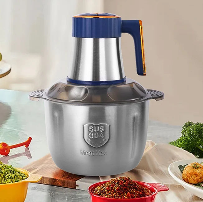 High-quality 5L Stainless Steel Electric Meat Grinder Food Grinder Multi-purpose Vegetable Cutter Baby Food Maker Chopper Mincer