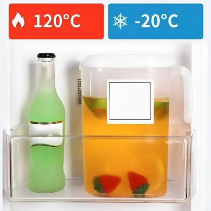 Plastic Fridge Jug with Filter Lid, Plastic Water Pitchers with Handle, Heat Resistant Water Jug, Large Capacity Juice Pitcher