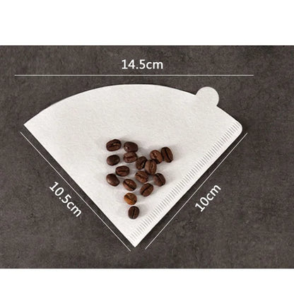 40/100 PCS V-shaped Coffee Filter Paper Coffee Cup Filter Paper 1-4 Pieces of Hand Brewed Coffee Pot Filter Paper Coffee Pot