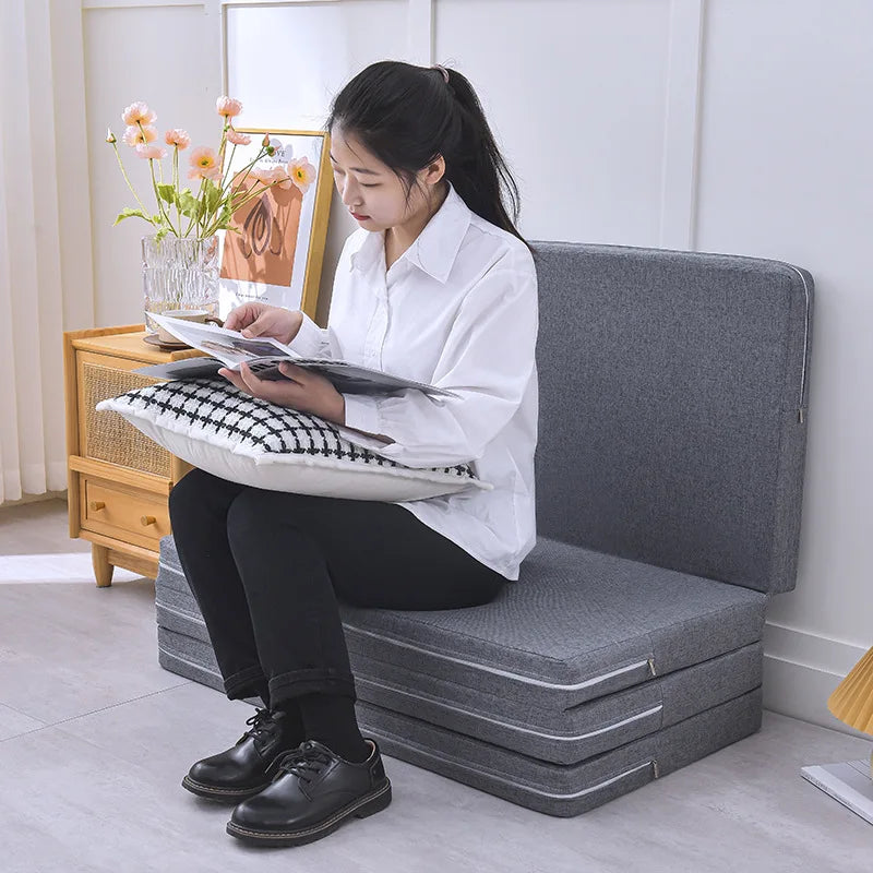 Four-fold memory foam mattress, high-elasticity memory foam mattress, single-person folding mattress, tatami soft mat, guest mat
