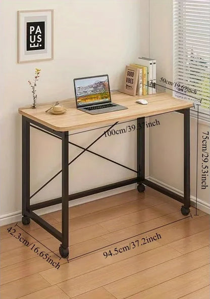 Folding small desk, bedroom desk, student's simple writing desk