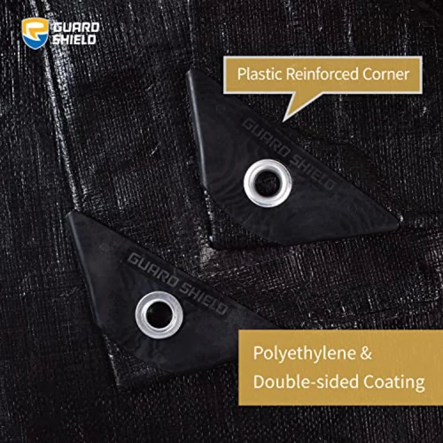 Tarps Heavy Duty Waterproof 16x20 Feet Poly Tarp Cover Outdoor Thick UV Resistant Tarpaulin with Grommets 10mil