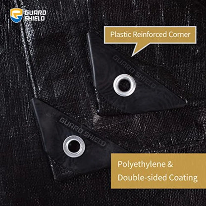 Tarps Heavy Duty Waterproof 16x20 Feet Poly Tarp Cover Outdoor Thick UV Resistant Tarpaulin with Grommets 10mil