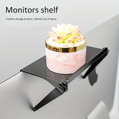 1/3PCS TV Screen Top Storage Shelf Adjustable Monitor Storage Rack Computer Desktop Display Stand TV Storage Rack Home Organizer