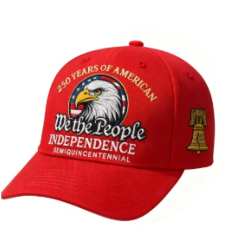 High quality dye-sublimation printed craft hat , USA 250th Anniversary patriotic hat , fade - resistant  eagle  design