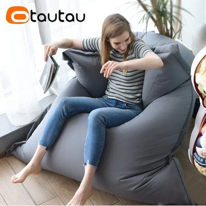 OTAUTAU M/L Outdoor/Home Bean Bag Cover 140x180cm DD103【No Filler Inside! You Need To Buy Filler By Yourself !】