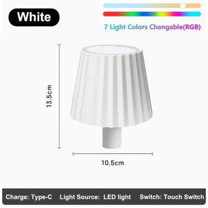 Wine Bottle LED Wireless Table Lamp 2000mAh 7 Colors Dimmable RGB USB Rechargeable Dining Table Lights Beverage Lamp Top touch