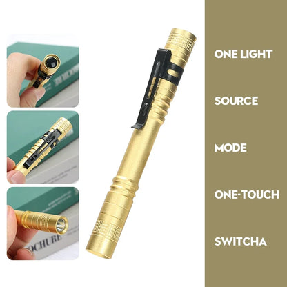 LED Flashlight Pen Light Mini Portable 1000 lumens 1 Switch Mode led flashlight For the dentist and for Camping Hiking Out