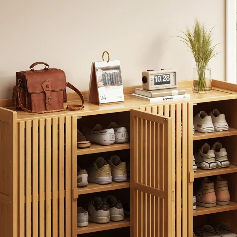 Shoe cabinet for home use, doorstep storage cabinet, wall facing hallway, indoor entrance, rental room, multi-layer shoe rack