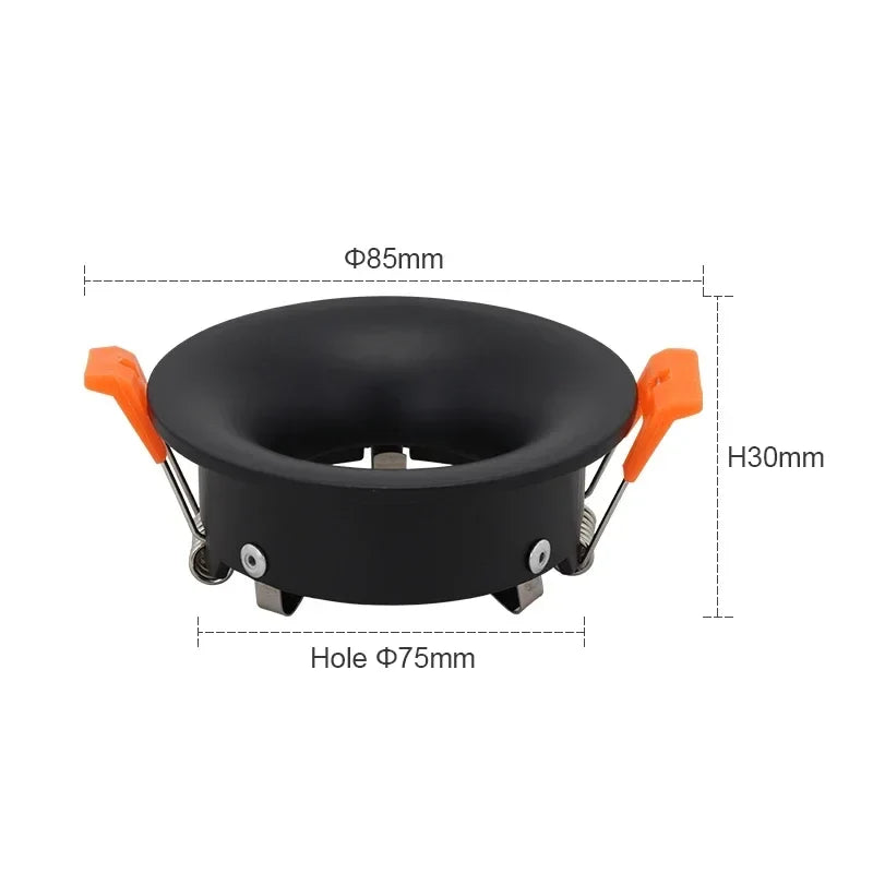 Hot sale 2022LED module MR16 anti-glare led spotlight fixture aluminum round square gu10 embedded led downlight frame