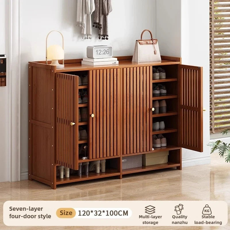 Shoe cabinet for home use, doorstep storage cabinet, wall facing hallway, indoor entrance, rental room, multi-layer shoe rack