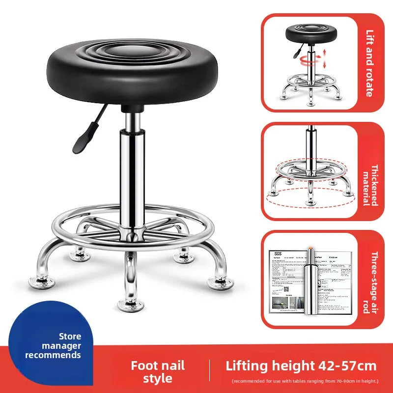 Multi-functional Bar chair swivel chair lift bar chair swivel bar stool haircut chair high stool round stool beauty stool