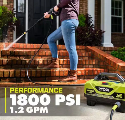 Ryobi 1800 PSI Pressure Washer 1.2 GPM Cold Water Electric BRAND NEW RY141802