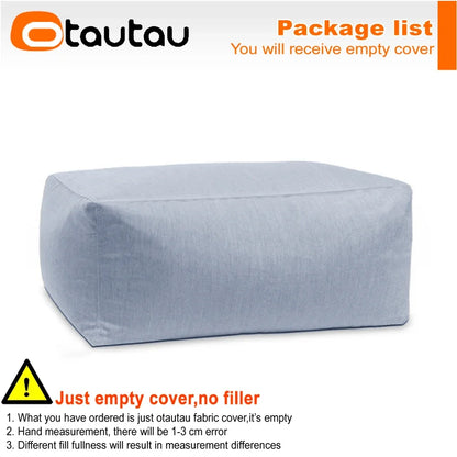 OTAUTAU Outdoor Oxford Bean Bag Cover Swim Pool Float Lounger Beach Club Pouf SF505【No Filler!You Need To Fill It By Yourself!】