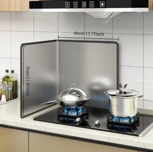 Kitchen Sink Splashback Galvanized Board Splash Guard Gas Cooker Grease Board Protective Shield on Stovetop Kitchen Accessories