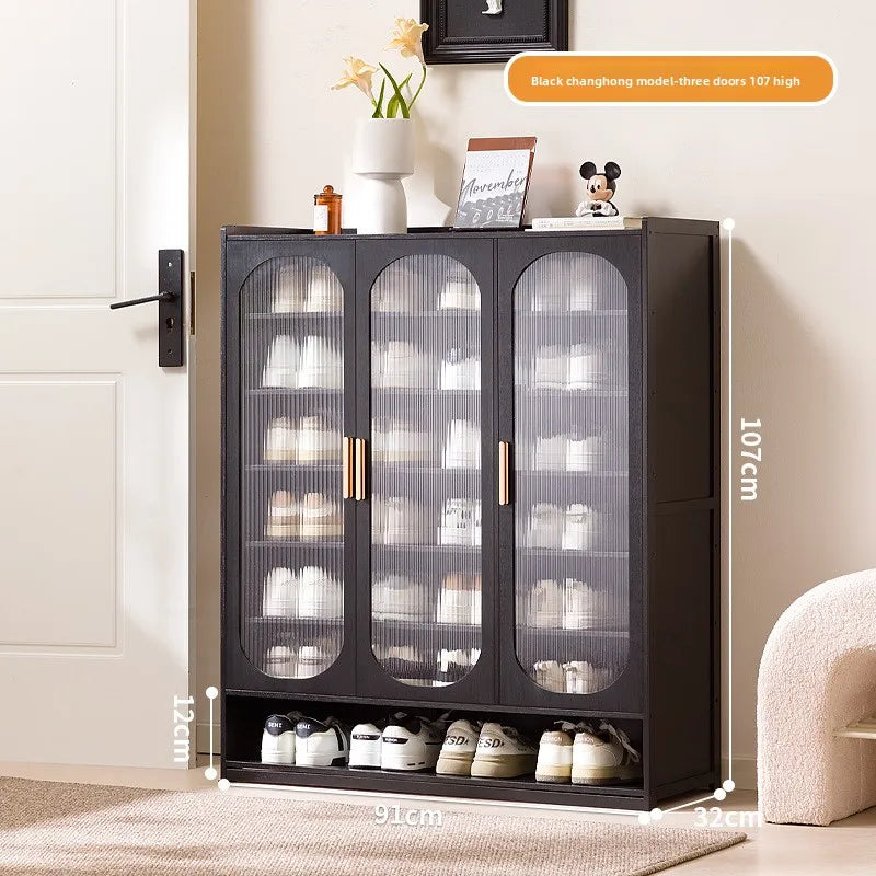 New shoe cabinet household multi-layer storage shoes dust-proof door porch floor large-capacity porch rack shoe rack