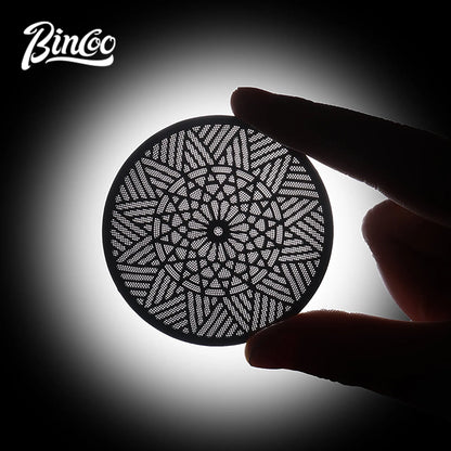 Bincoo 51/58mm Espresso Portafilter Dispersion Plate Stainless Steel Sintered Shower Screen Even Extraction Upgrade Accessories