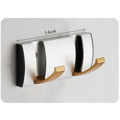 Coat Rack Wall Mount - Modern, Metal Wall Coat Rack Sturdy Wall Hook Rack Rail for Hanging Coat, Jacket, Clothes, Hat