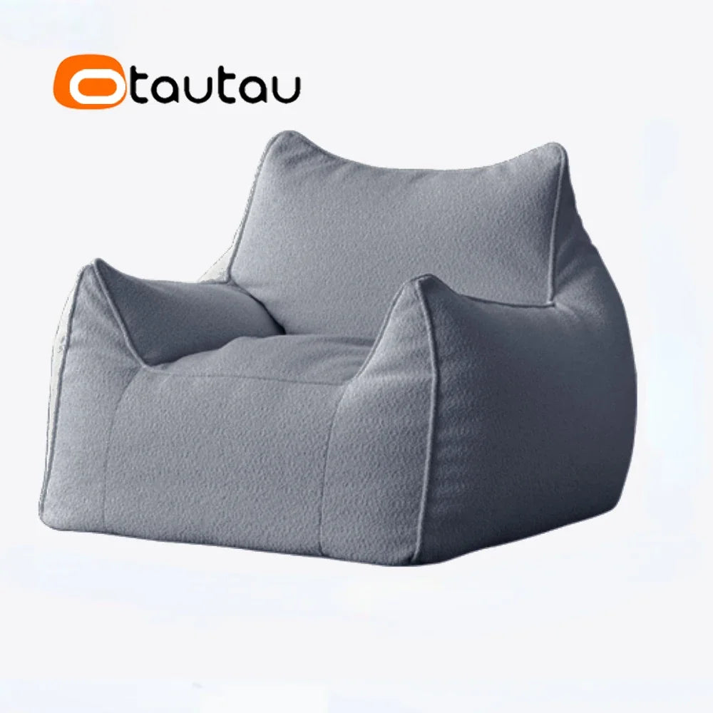 OTAUTAU Bean Bag Sofa Pouf Cover Without Filler Outdoor Waterproof Puff Ottoman Salon Armchair Camping Garden Beach Couch SF114