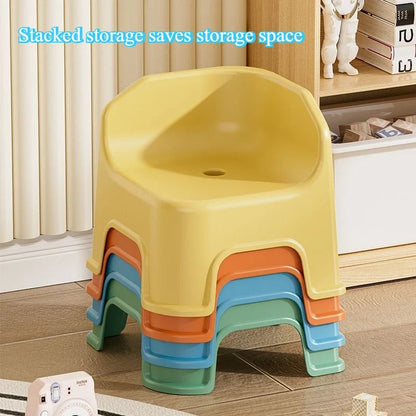 Thickened plastic stool, household small chair, small stool, living room seat, low stool, sofa, shoe changing stool, bath stool